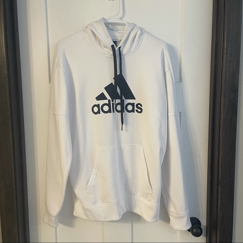 White Adidas Hoodie